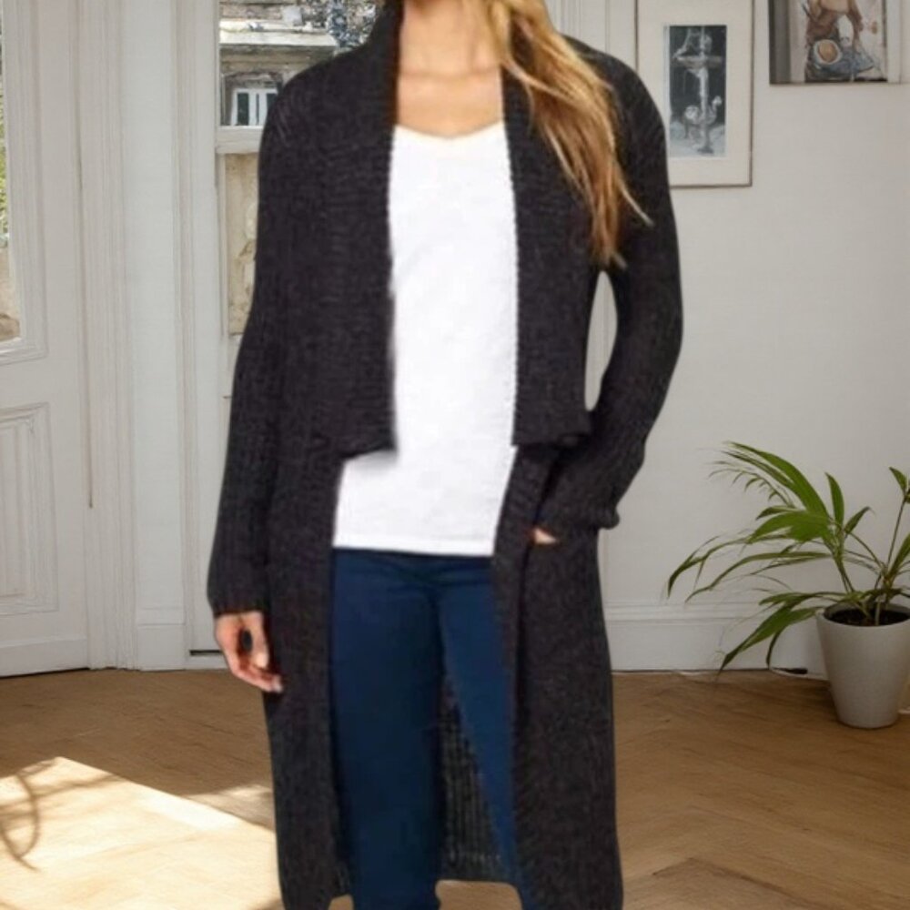 🔥SALE New Women's La Classe Couture Cardigan Sweater Size XS Black E44